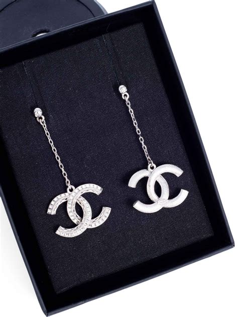 chanel earrings in store|Chanel swarovski earrings.